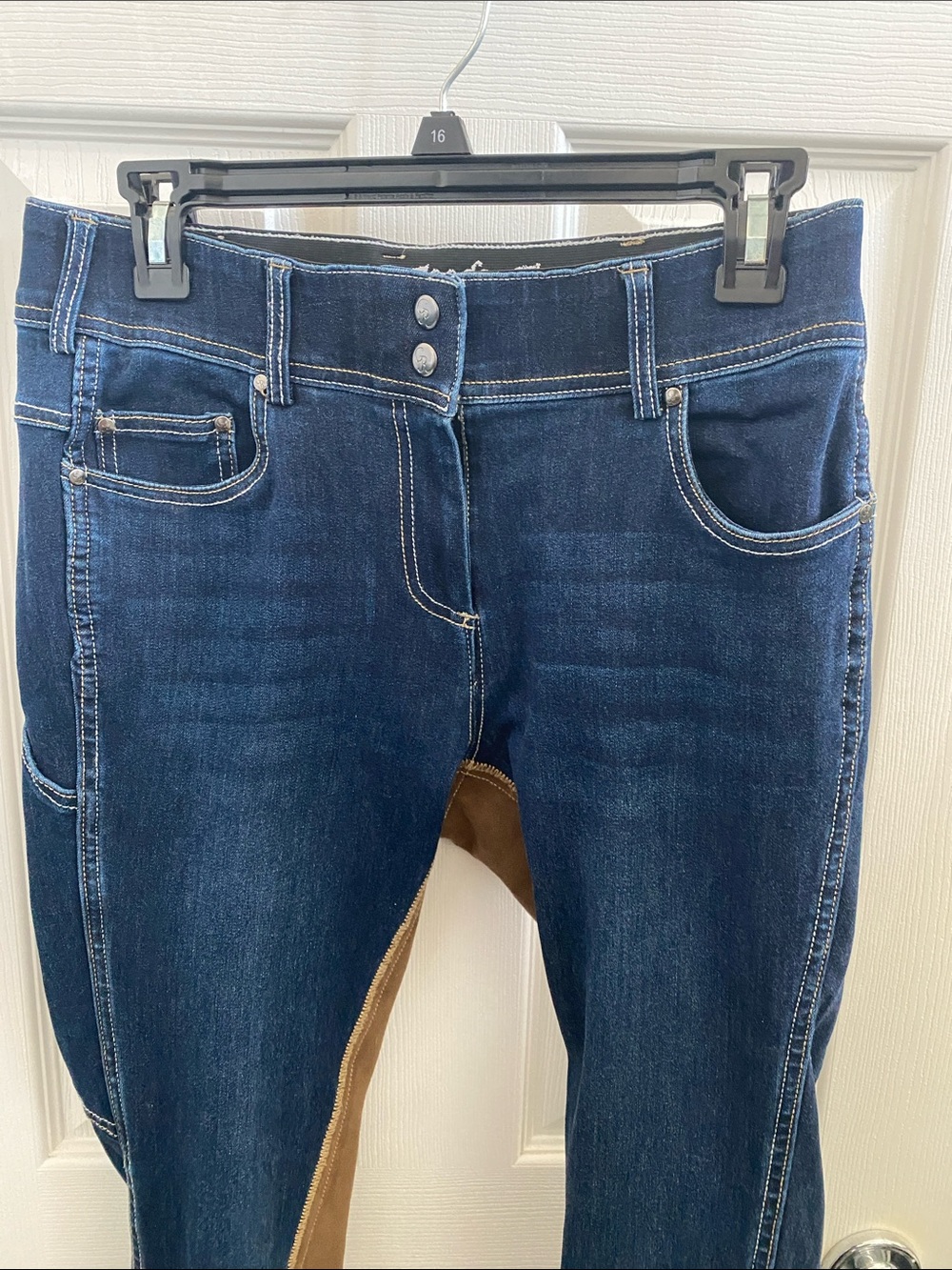 Women’s Dark Blue Riding Jeans - Picture 2 of 8